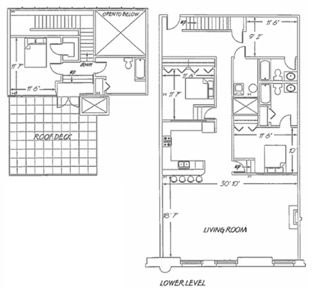 Floor plan for 3 beds, 2 baths, 1891 sqft